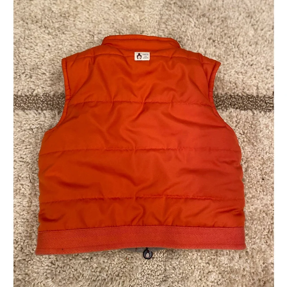 Janie & Jack Orange Reversible vest